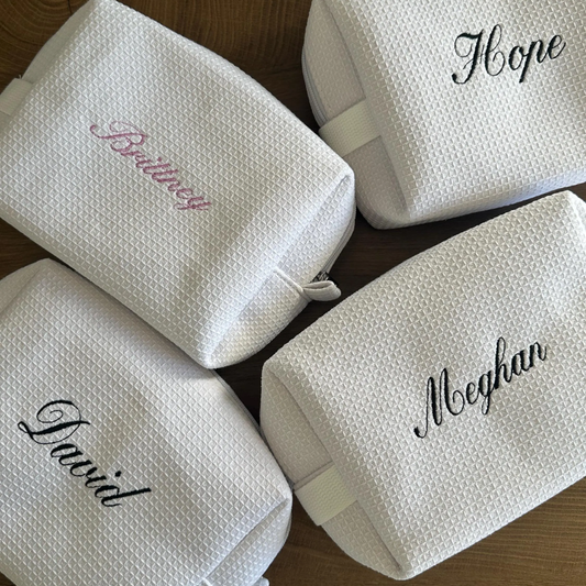 Waffle Pouch – Embroidered Name