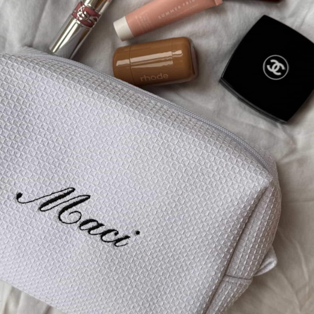 Waffle Pouch – Embroidered Name