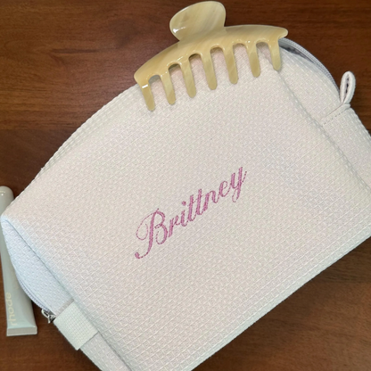 Waffle Pouch – Embroidered Name