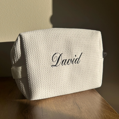 Waffle Pouch – Embroidered Name