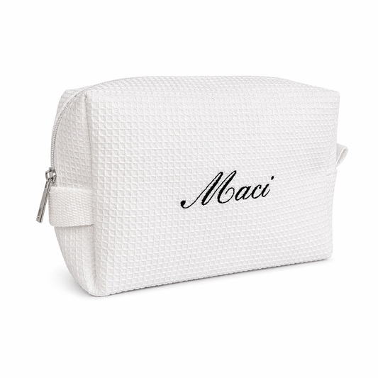 Waffle Pouch – Embroidered Name